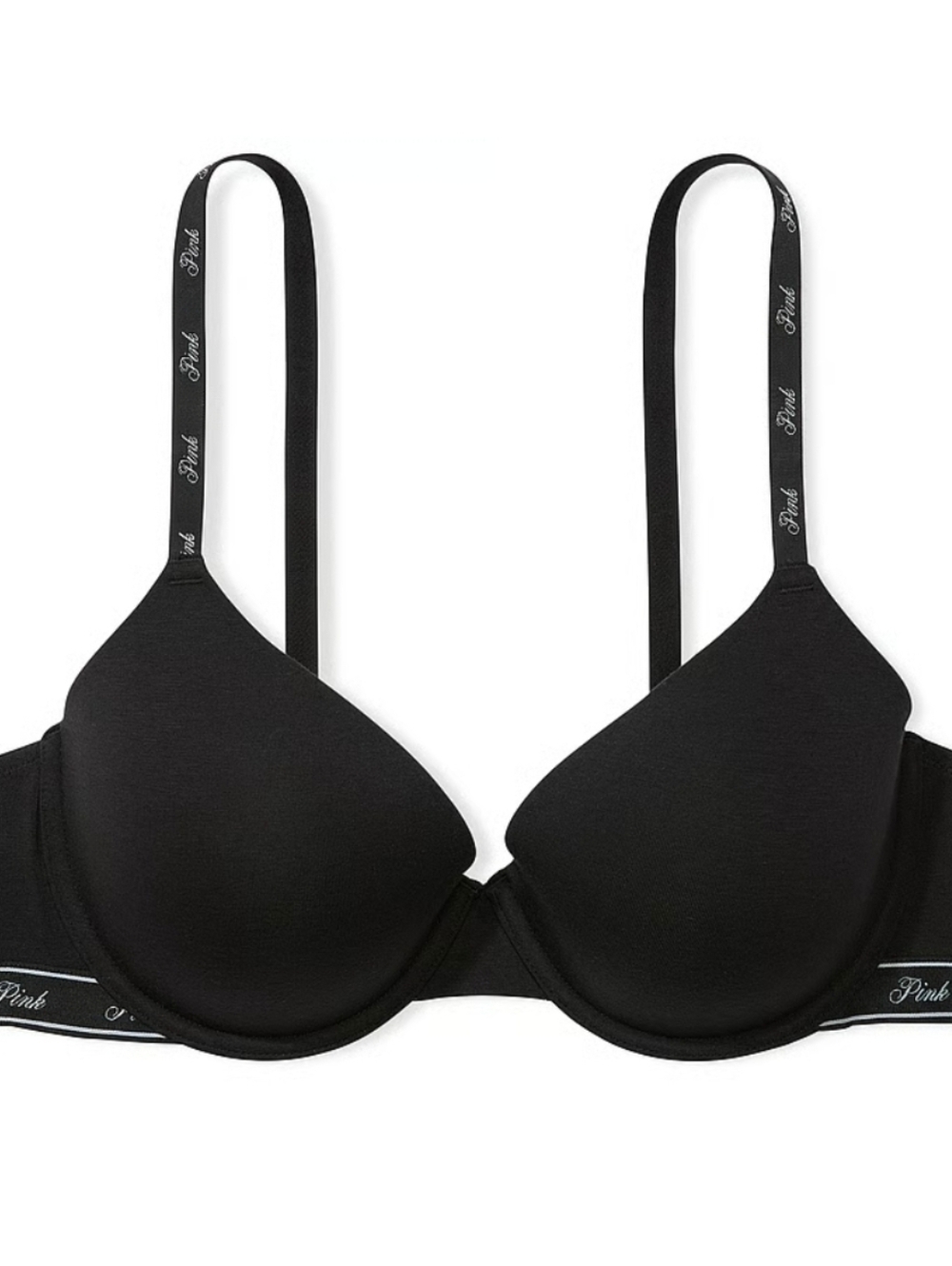 PINK Victoria's Secret T-Shirt Bra In Black, 34B
